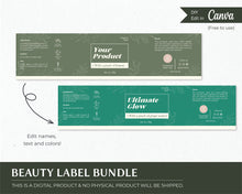 Load image into Gallery viewer, Private Label Cosmetic Bundle Editable Body Product Label Custom Jar Label
