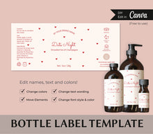 Load image into Gallery viewer, Editable Template Bottle Label 2oz Bottle Label 1 oz Label Oil Bottle 4oz Label 8oz
