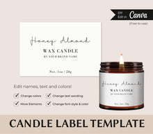 Load image into Gallery viewer, Minimalistic Candle label Template

