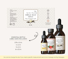 Load image into Gallery viewer, Label Template Soap Label Template Essential Oil Label Dropper Bottle Label Lip Balm
