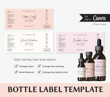 Load image into Gallery viewer, Product Label Custom Template Body Oil Label Template Essential Oil Label
