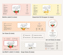 Load image into Gallery viewer, Jar Label Template Product Label Printable Sticker Label Skincare Label Canva
