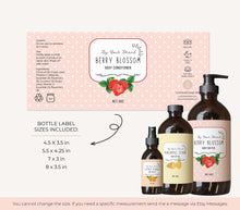 Load image into Gallery viewer, Skincare Product Label Jar Label Template Canva Bottle Label Template
