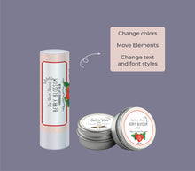 Load image into Gallery viewer, Lip Gloss Sticker Canva Lip Gloss Label Template Skincare Balm Round Label Sticker
