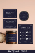 Load image into Gallery viewer, Candle Halloween Label Printable Candle Witchy Candle Label Template Candle Halloween
