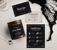 Load image into Gallery viewer, Gothic Candle Label Template Bundle
