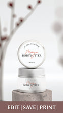 Load image into Gallery viewer, Skincare Label Jar Cosmetic Body Butter Label Sticker Template Beauty Product Label
