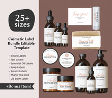 Load image into Gallery viewer, Trendy Product Label Template Cosmetic Label Template Skincare Label
