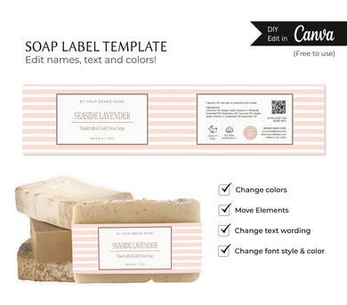 Wrap Soap Custom Label Soap Branding Label Soap Bar Sticker Soap Custom Label