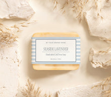 Load image into Gallery viewer, Beach Inspired Editable Soap Label Template - Blue
