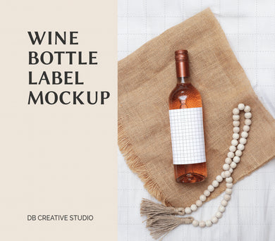 Wine Bottle Label Mockup Wine Label Mockup Bottle Wine Mock Up Label