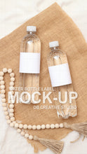 Load image into Gallery viewer, Water Bottle Mockup Water Bottle White Label Bottle Mockup Wedding Stationary Mockup PSD
