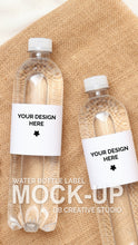 Load image into Gallery viewer, Water Bottle Label Mockup Water Bottle Mock Up Boho Water Bottle Mockup
