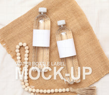 Load image into Gallery viewer, Mockup Water Bottle Mock Up White Label Bottle Editable Water Bottle Photo Label
