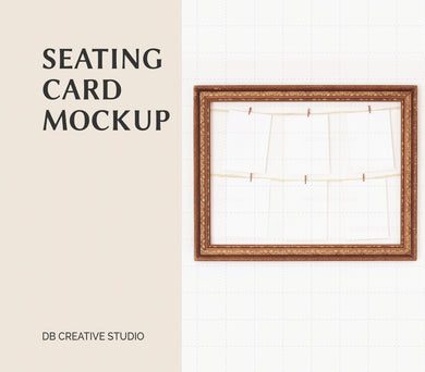 Wedding Seating Cards Mockup Seating Card Mock Up Seating Chart Cards