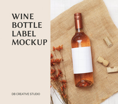 Wine Bottle Label Mock Up Wine Label Mockup Wine Bottle White Label Wine Bottle
