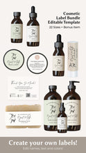 Load image into Gallery viewer, Template Goat Soap Label Goat Body Lotion Bottle Label Serum Bottle Label Butter
