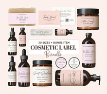 Load image into Gallery viewer, Cosmetic Branding Bundle Printable Cosmetic Label Template Body Butter Label
